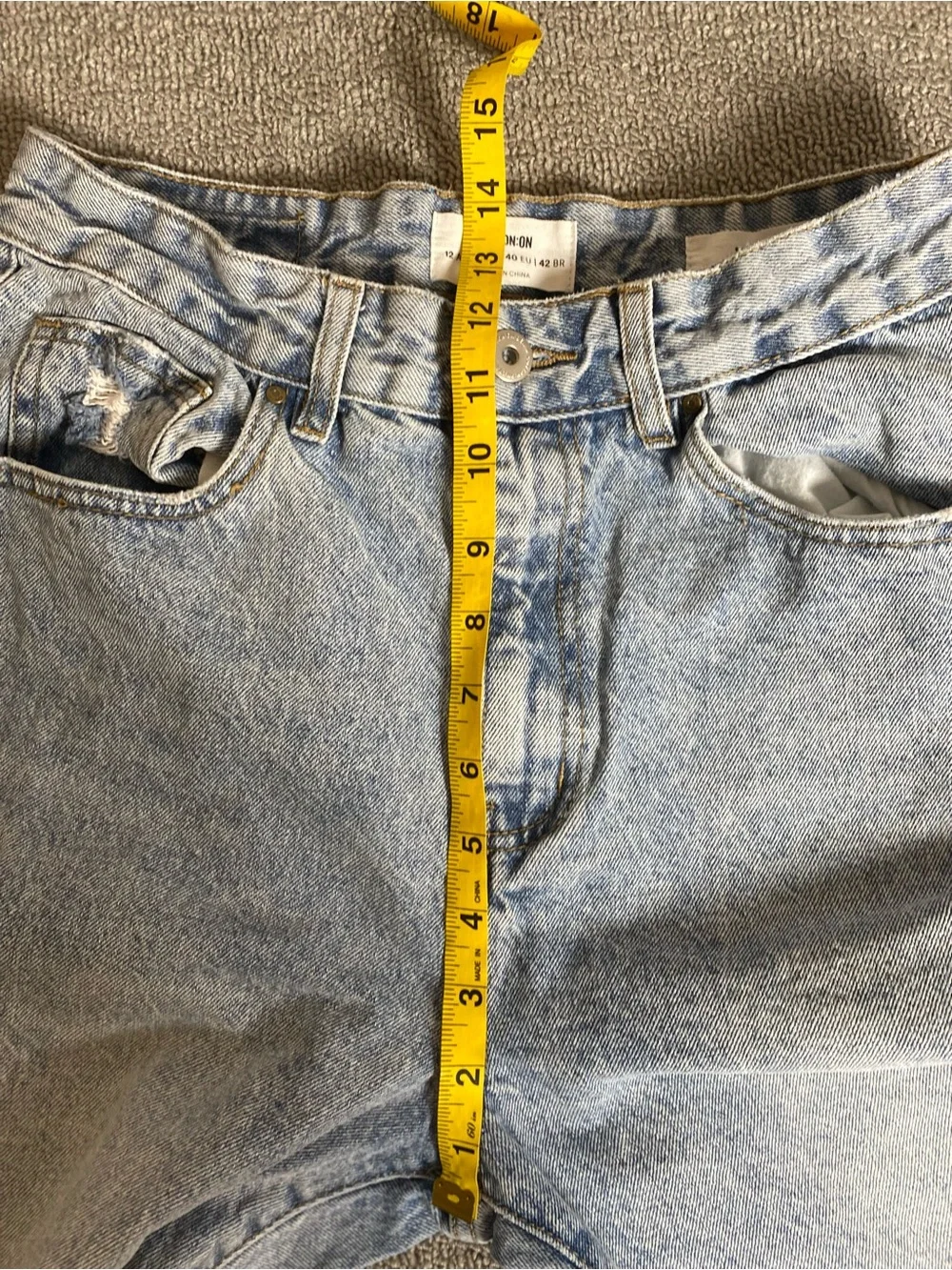 Cotton On Women’s Sz 8 Light Wash Distressed High Waisted Mom Jeans- 100% Cotton
